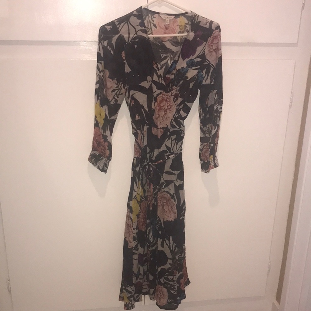 Lucky Brand floral wrap dress